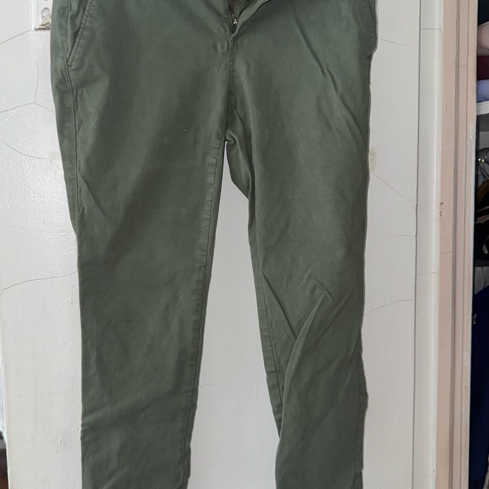Banana Republic Green Ankle Cropped Pants